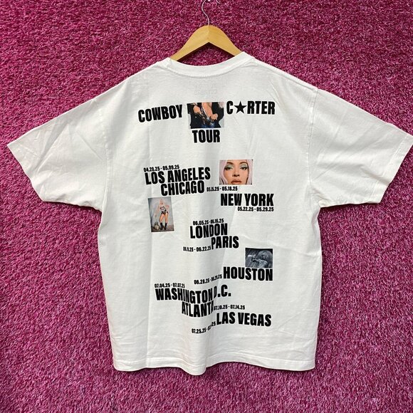Beyonce Cowboy Carter Rodeo Chitlin Circuit Tour Los Angeles T-Shirt XL - Picture 4 of 5